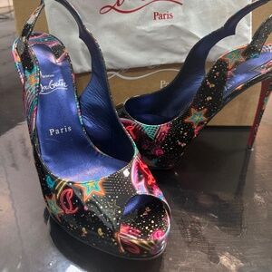 Red bottoms Sling Back heels